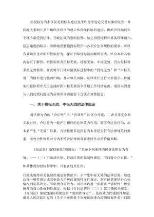 工程总承包项目招标投标阶段的法律风险管理——投标无效及中标无效.docx