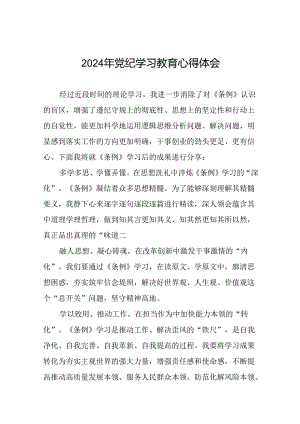 2024年党纪学习教育关于学习新版中国共产党纪律处分条例的心得体会交流发言二十一篇.docx