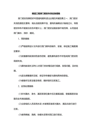 隧道工程洞门密封失效应急措施.docx