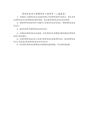 特种设备安全管理领导小组职责（上墙悬挂）.docx