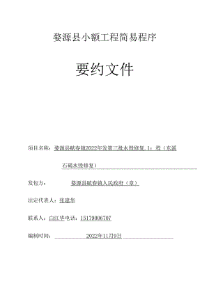 婺源县重点项目小额工程简易程序.docx