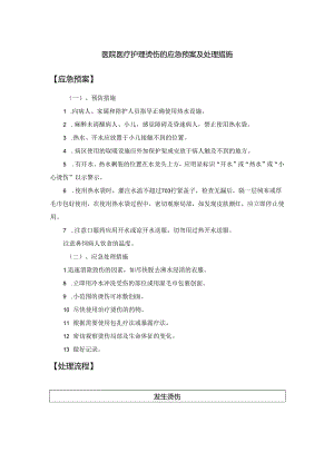 医院医疗护理烫伤的应急预案及处理措施.docx