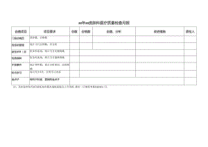 皮肤科医疗质量检查月报.docx
