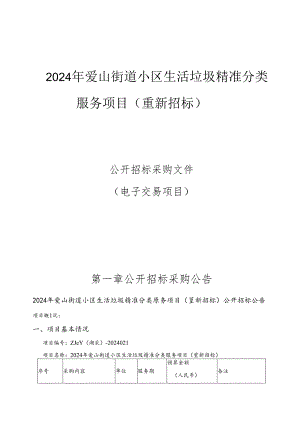 小区生活垃圾精准分类服务项目招标文件.docx