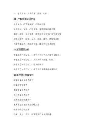 建设、监理、施工主要收集整理资料.docx