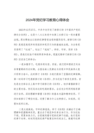 2024党纪学习教育心得感悟二十八篇.docx