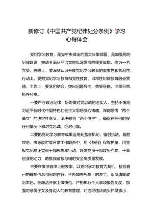 学习2024新版《中国共产党纪律处分条例》心得体会三十篇.docx