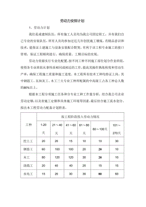 劳动力安排计划(5).docx