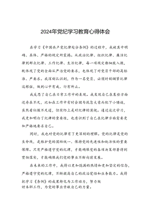 党员干部关于“2024年党纪学习教育”的心得体会十六篇.docx