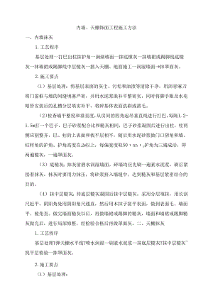 内墙、天棚饰面工程施工方法.docx