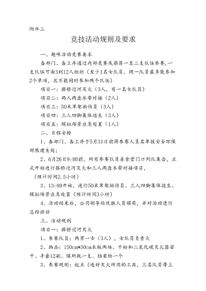 竞技活动规则及要求.docx