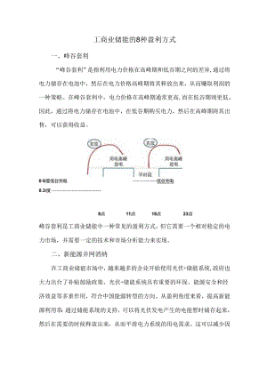 工商业储能的8种盈利方式.docx