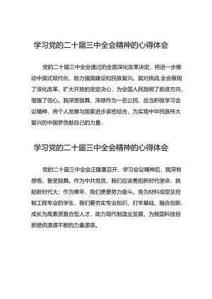 22篇学习贯彻党的二十届三中全会精神的心得体会交流发言.docx