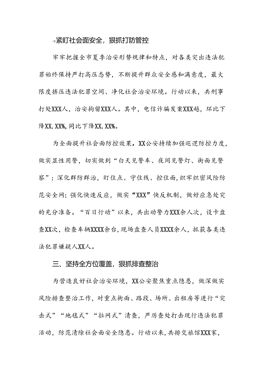 2024年夏季治安打击整治“百日行动”专项总结十四篇.docx_第2页