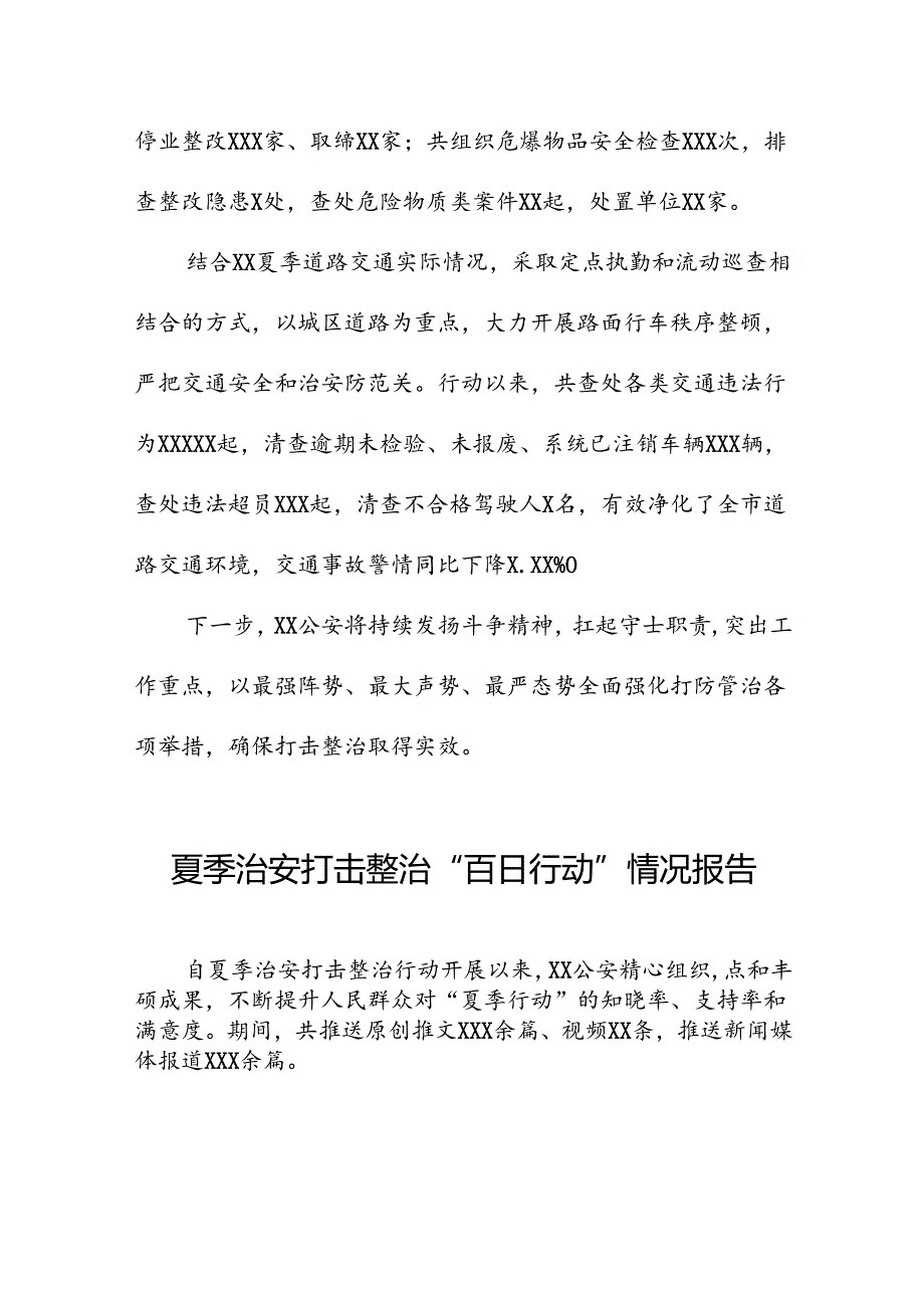 2024年夏季治安打击整治“百日行动”专项总结十四篇.docx_第3页