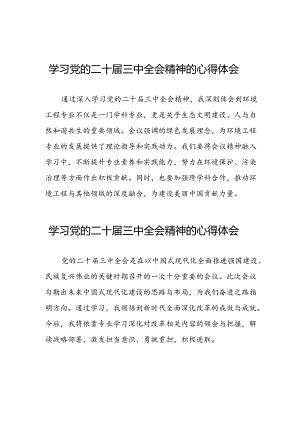 2024年二十届三中全会精神的心得体会三十篇.docx