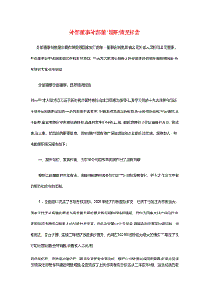 外部董事外部董事履职情况报告.docx