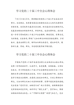 学习2024年党的二十届三中全会个人心得体会 （汇编16份）.docx
