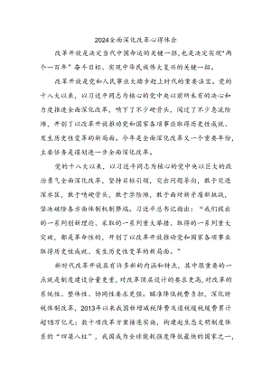 2024全面深化改革心得体会.docx