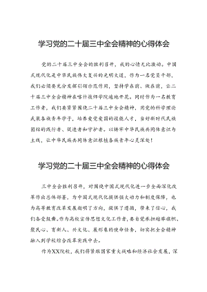 学习党的二十届三中全会的心得体会简短发言三十篇.docx