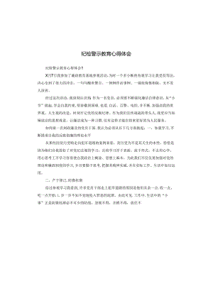 纪检警示教育心得体会.docx