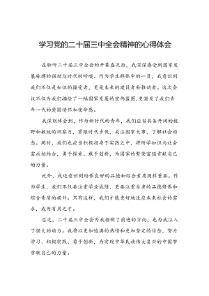 学习二十届三中全会精神心得体会发言稿21篇.docx