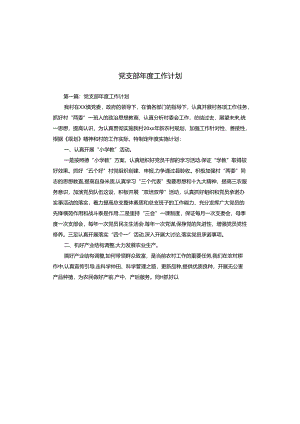 党支部年度工作计划.docx