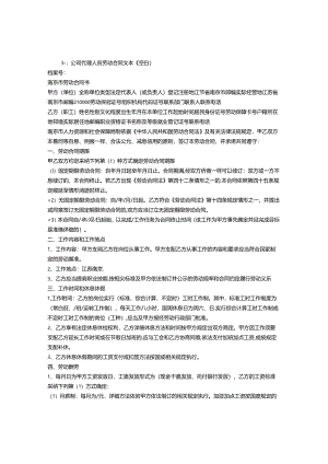 代理劳动合同样板.docx