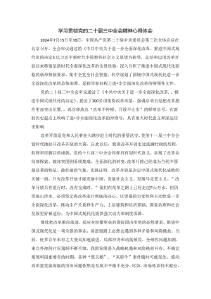 学习贯彻党的二十届三中全会精神心得体会04.docx