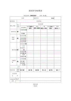 面试评分标准表范表.docx