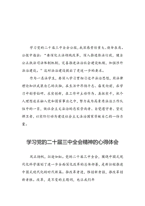 学习二十届三中全会精神的心得体会优秀范文三十篇.docx