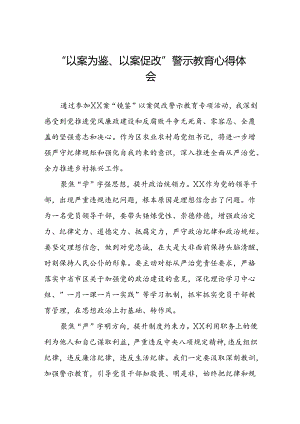 2024年以案为鉴以案促改警示教育大会心得体会三篇.docx