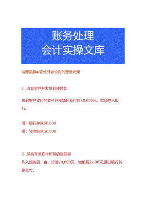做账实操-软件开发公司的账务处理.docx