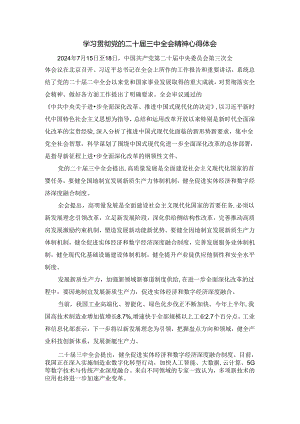 学习贯彻党的二十届三中全会精神心得体会三.docx