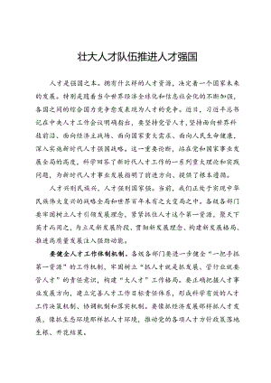 人才工作研讨发言.docx