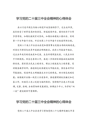 学习二十届三中全会精神心得体会(二十三篇).docx