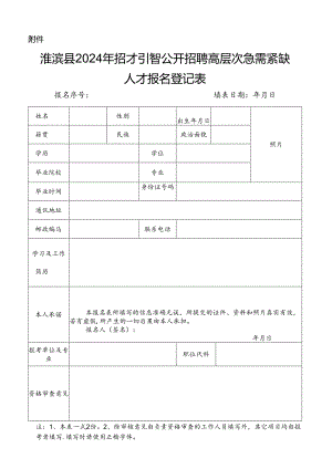 信阳市事业单位公开招聘工作人员报名登记表.docx