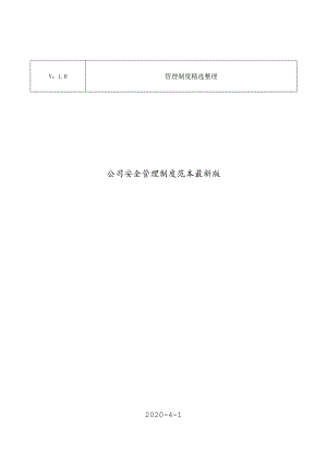 公司安全管理制度范本版.docx