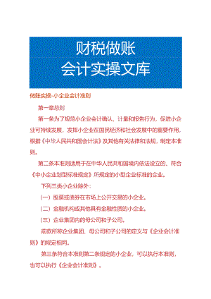 做账实操-小企业会计准则.docx