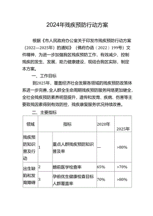 2024年残疾预防行动方案.docx
