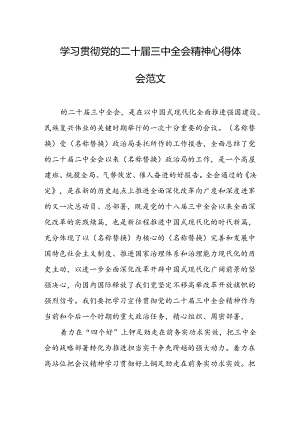 学习贯彻党的二十届三中全会精神心得体会.docx