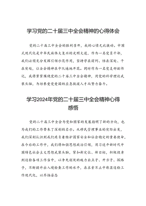 学习二十届三中全会精神心得体会最新版(二十三篇).docx