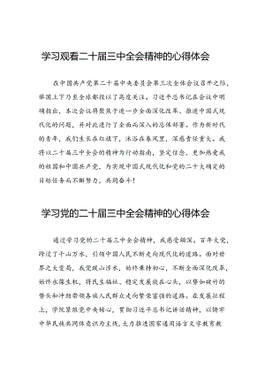 22篇学习观看二十届三中全会精神的心得体会.docx