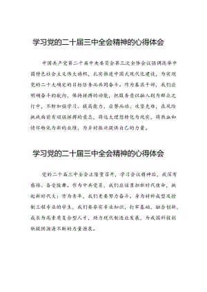 22篇村干部学习二十届三中全会精神的心得体会.docx