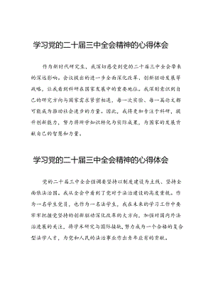 党员干部学习中国共产党第二十届中央委员会第三次全体会议精神心得体会精选三十篇.docx