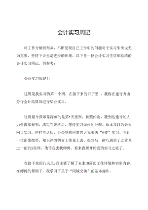 会计实习周记.docx