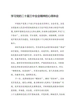 22篇学习党的二十届三中全会精神的心得体会交流发言.docx