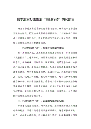 十八篇公安交警推进2024年夏季治安打击整治行动情况报告.docx