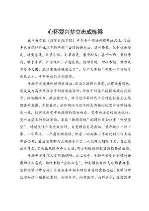 年轻干部心得体会.docx