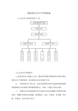 钢结构安全生产管理措施.docx